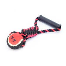 חבל עם כדור וידית.