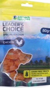 חטיפי בשר לכלב לידר צויס קוביות עוף 80 גרם-מבצע 5 יח' ב 50 ש"ח!