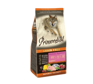 פרימודיאל ללא דגנים לגורים עוף ודגים 12 ק"ג